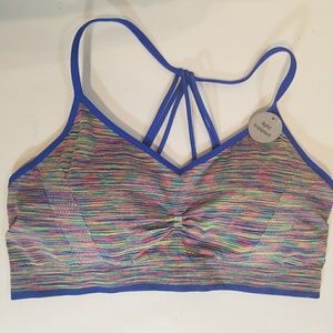 Brand new multi color sports bra